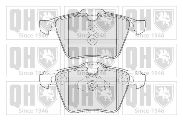 QUINTON HAZELL Комплект тормозных колодок, дисковый тормоз BP1559